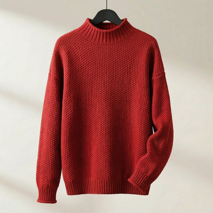 Women's Long Sleeve Mock Neck Sweater - VibreMode