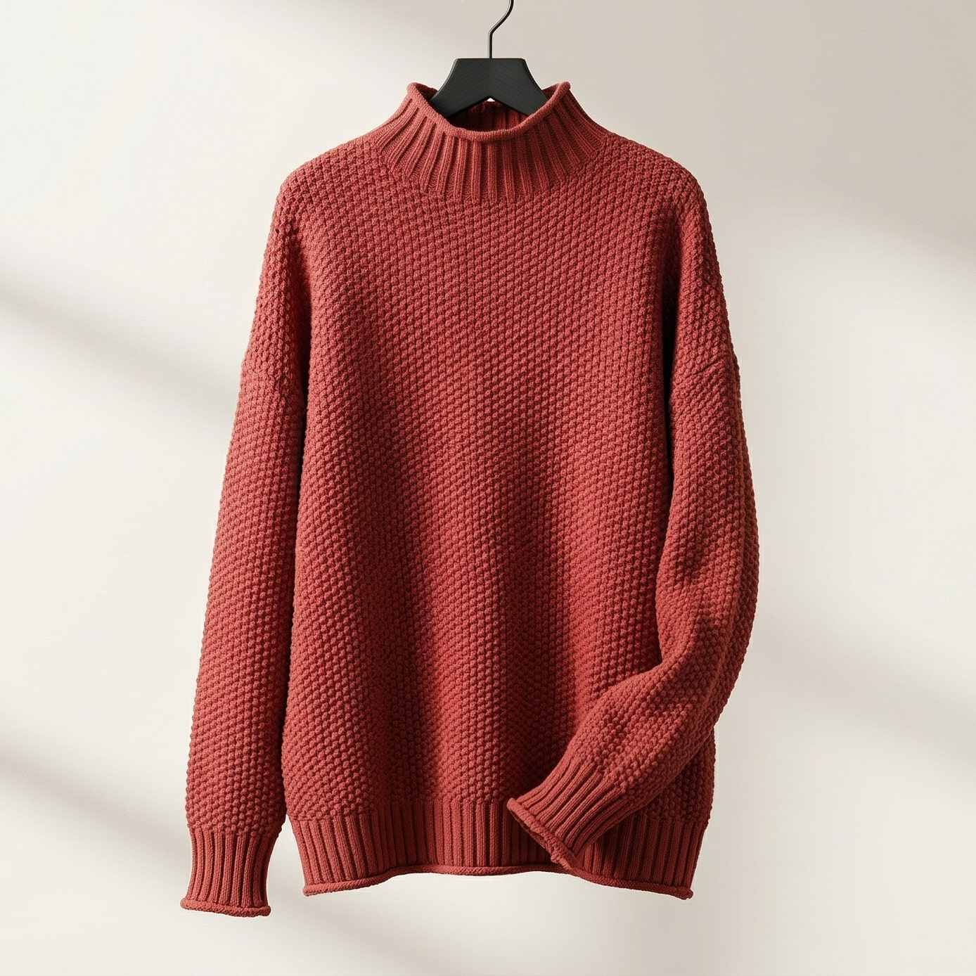 Image of Janine | Women's Mock Neck Long Sleeve Sweater