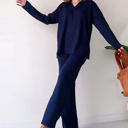 Image of Janine | Women's Wide Leg Two-Piece Set