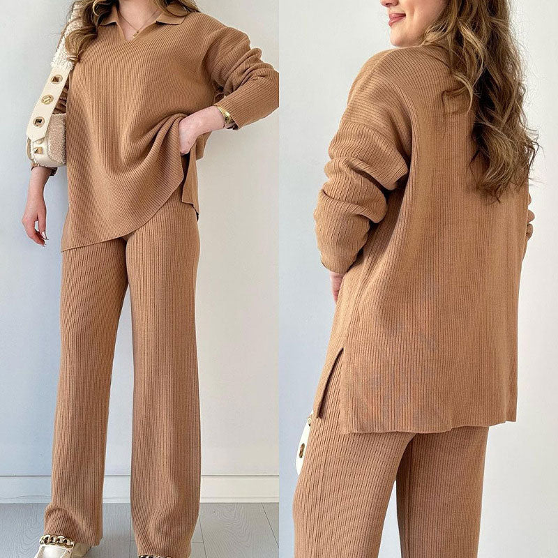Image of Janine | Women's Wide Leg Two-Piece Set
