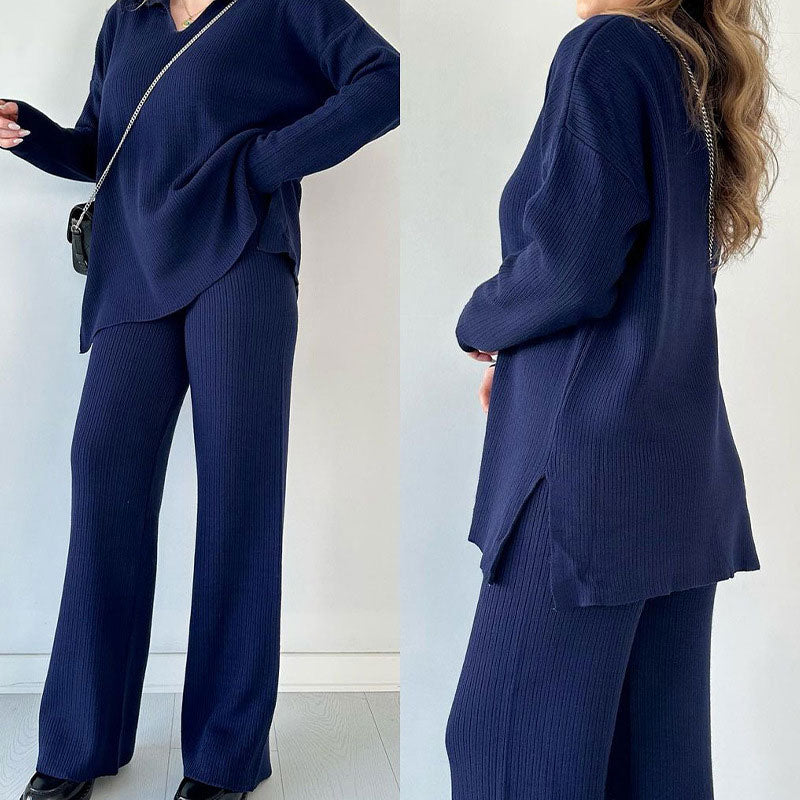 Image of Janine | Women's Wide Leg Two-Piece Set