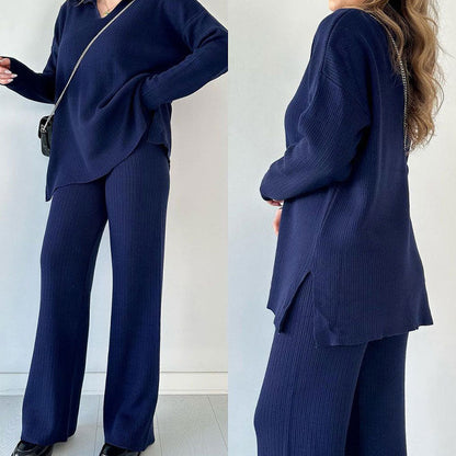 Image of Janine | Women's Wide Leg Two-Piece Set