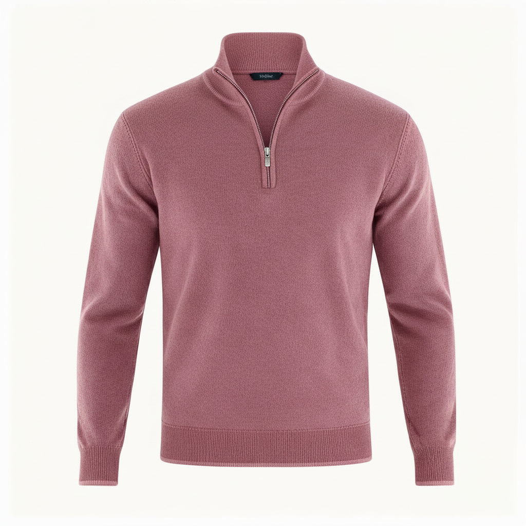 Image of Jason | Men's Quarter-Zip Mock Neck Sweater