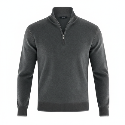 Image of Jason | Men's Quarter-Zip Mock Neck Sweater