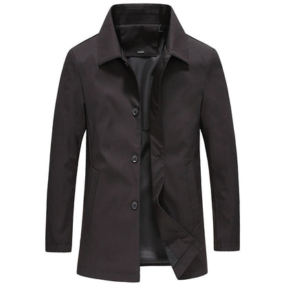 Men's Button Front Car Coat - Vonnera