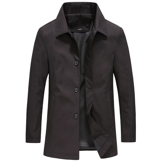 Men's Button Front Car Coat - Vonnera