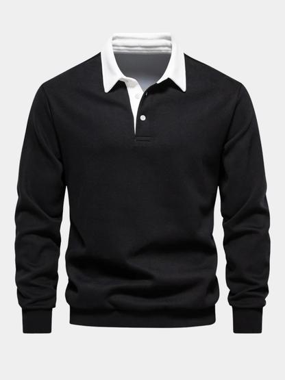 Men's Long Sleeve Rugby Shirt - Vonnera