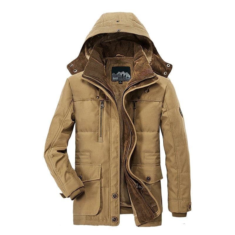 Men's Winter Coat Zip-Up Hoodie