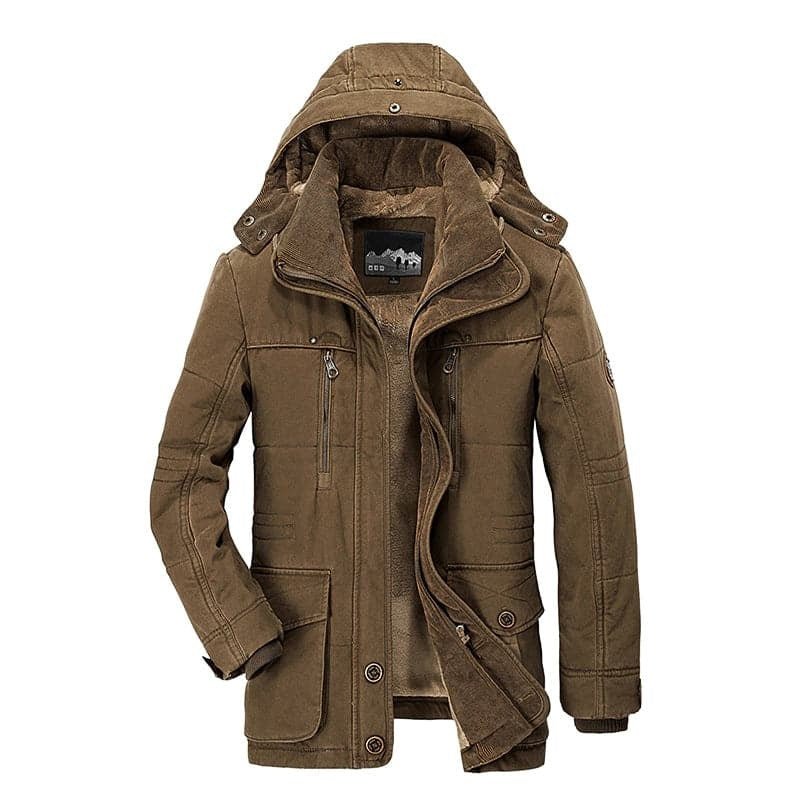 Men's Winter Coat Zip-Up Hoodie