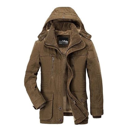 Men's Winter Coat Zip-Up Hoodie