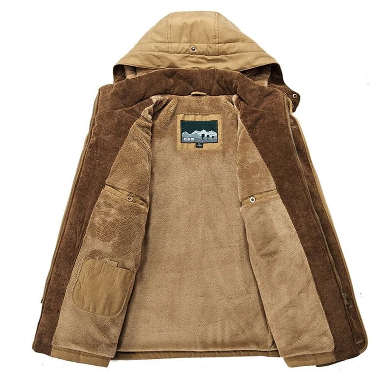 Men's Winter Coat Zip-Up Hoodie