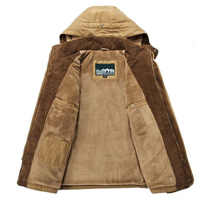 Men's Winter Coat Zip-Up Hoodie