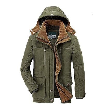 Men's Winter Coat Zip-Up Hoodie