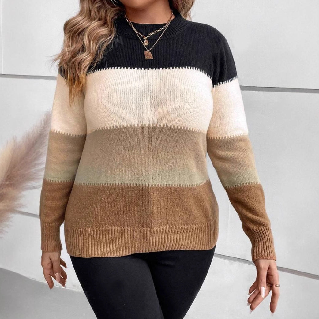Women's Relaxed Fit Striped Sweater - Vonnera