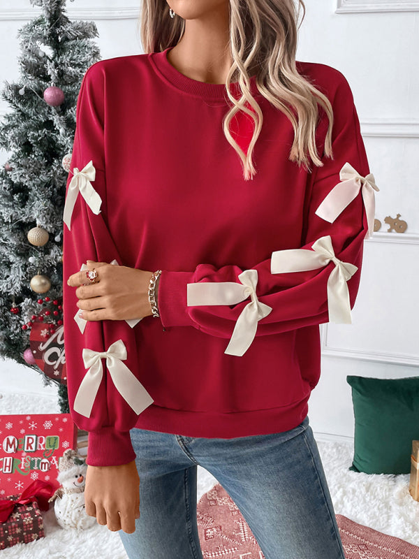 Women's Long Sleeve Crew Neck Sweater - Vonnera