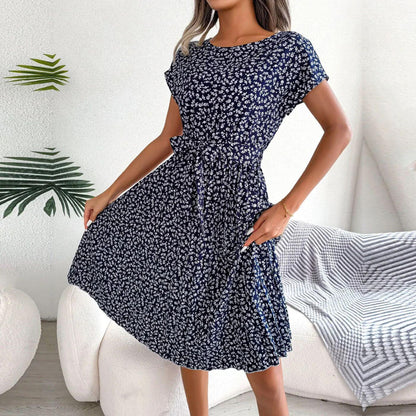 Image of Jennifer | Women's Pleated A-Line Midi Dress