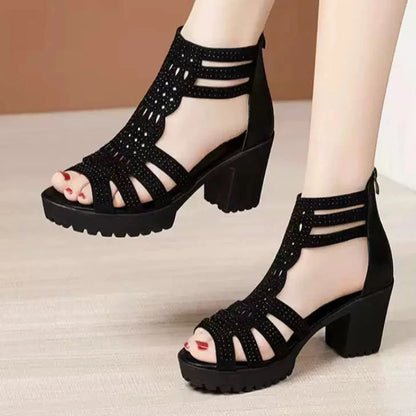 Women's Elegant Heel Sandals Comfortable - Vonnera