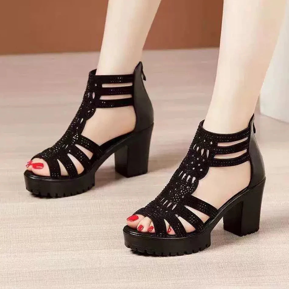 Women's Elegant Heel Sandals Comfortable