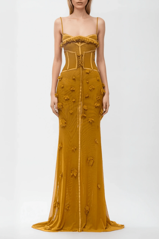 Women's Sleeveless Maxi Dress Corset Style - Vonnera