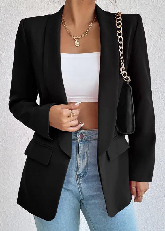 Women's Long Sleeve Open Front Blazer - Vonnera