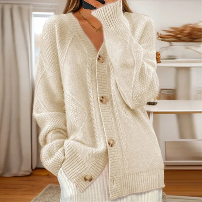 Women's V-Neck Cardigan Button Down - Vonnera