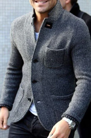 Men's Casual Button Down Jacket - Vonnera