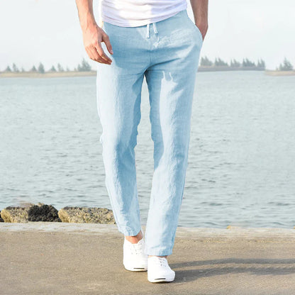 Image of Joey | Men's Drawstring Straight Leg Chino Pants