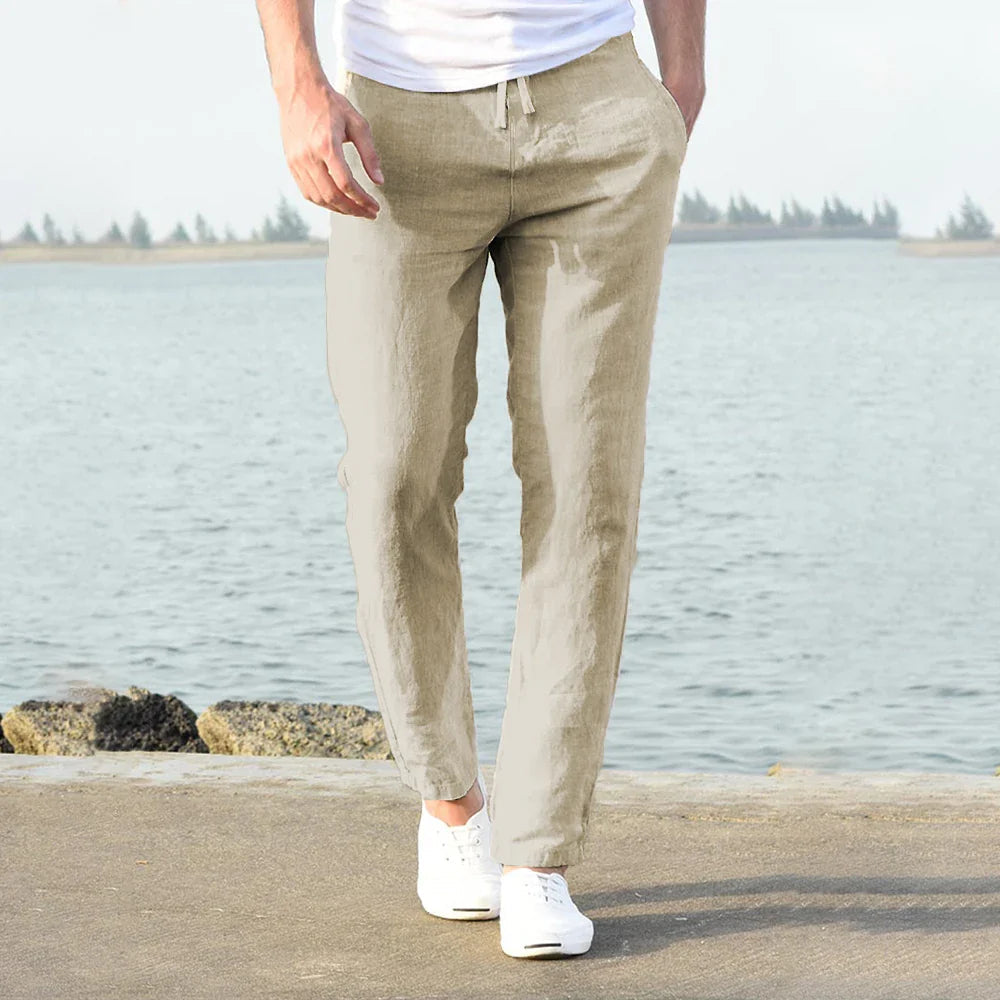 Image of Joey | Men's Drawstring Straight Leg Chino Pants