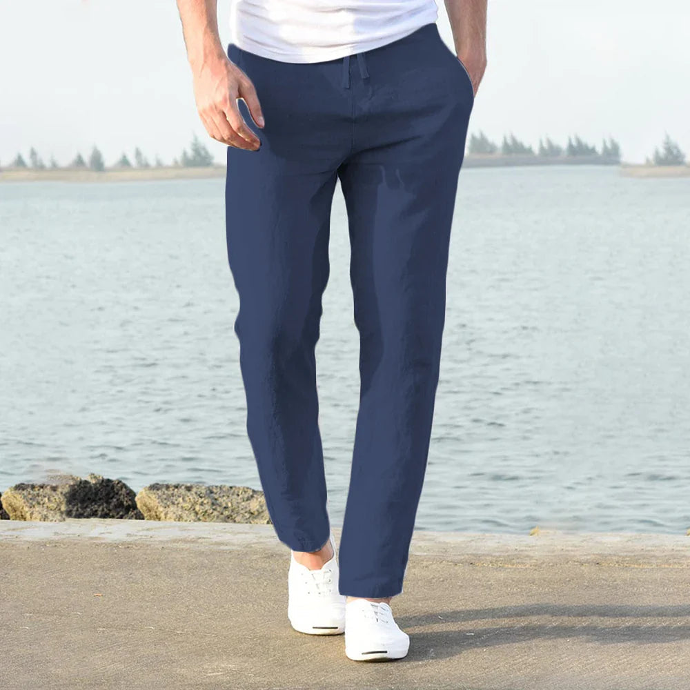 Image of Joey | Men's Drawstring Straight Leg Chino Pants