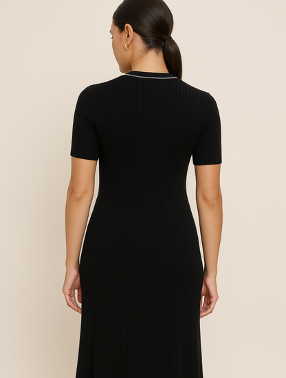 Image of Jolene | Women's Button-Down Ribbed Maxi Dress
