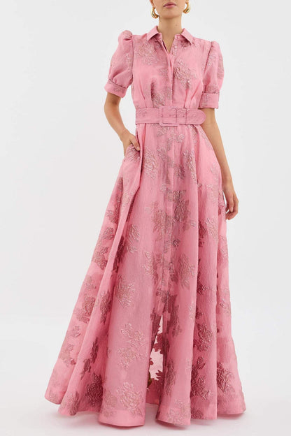 Women's Short Sleeve Puff Dress Elegant - Vonnera