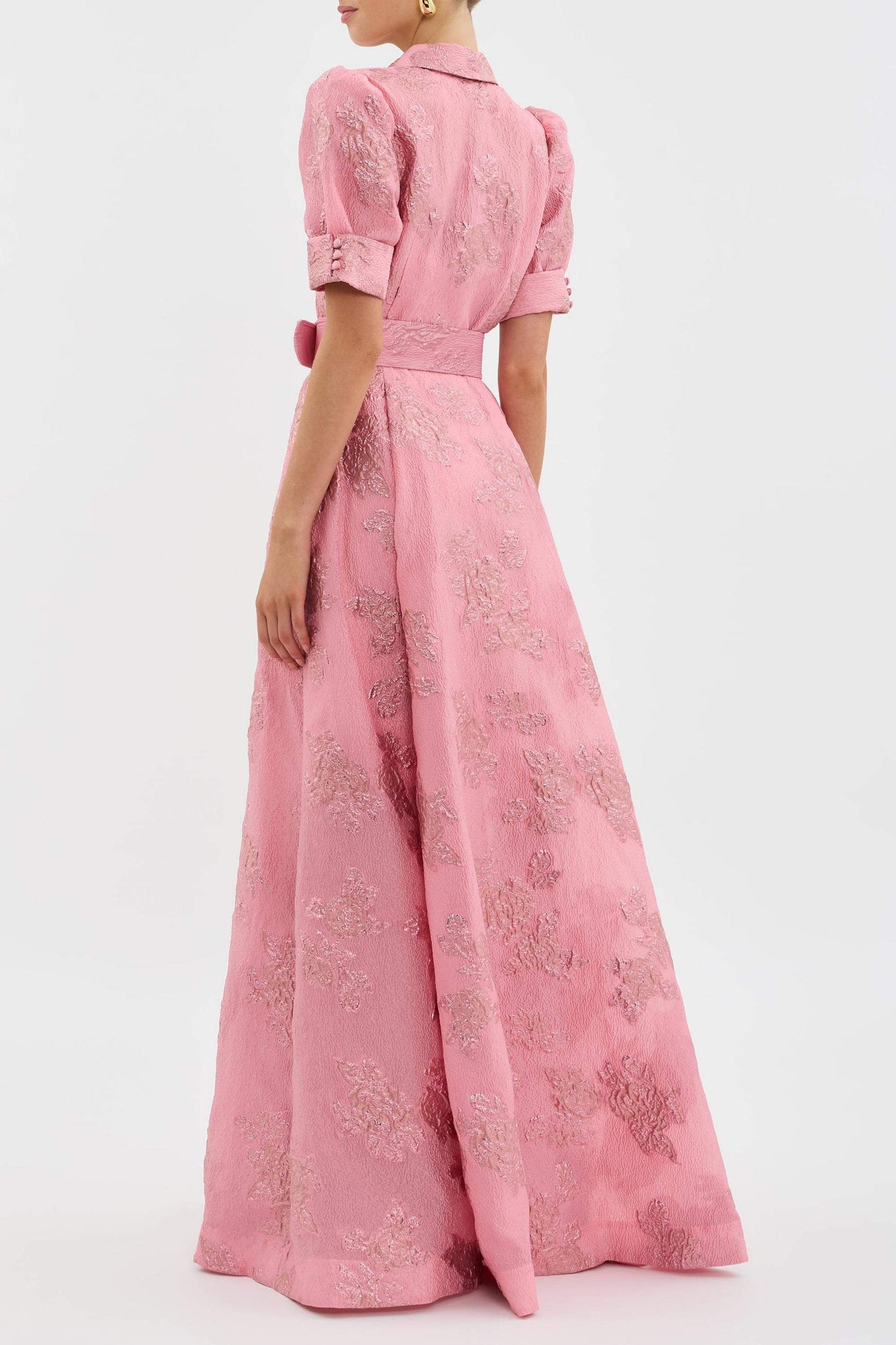 Women's Short Sleeve Puff Dress Elegant