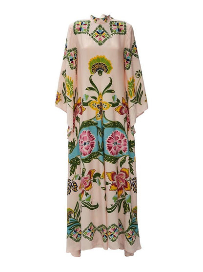 Jillian Women's Floral Long Sleeve Maxi Dress