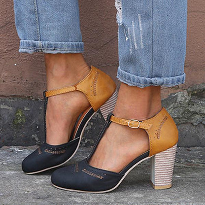 Women's Ankle Strap Block Heels - Vonnera