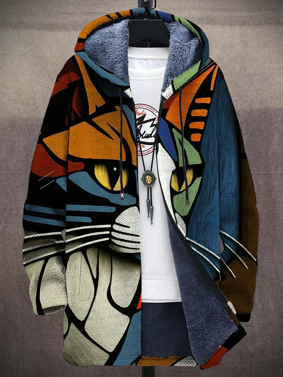 Women's Casual Jacket Cat Pattern Lightweight - Vonnera