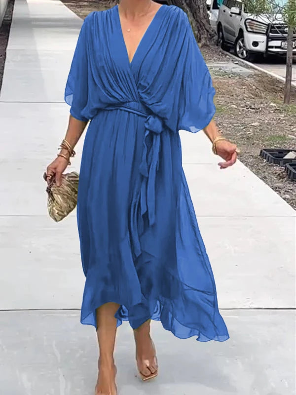Women's V-Neck Evening Dress