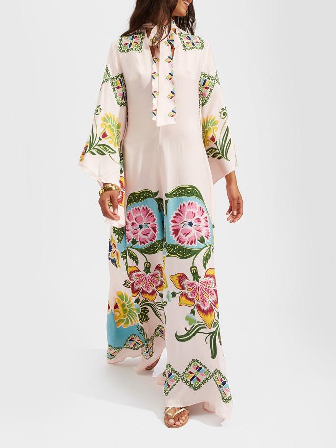 Jillian Women's Floral Long Sleeve Maxi Dress