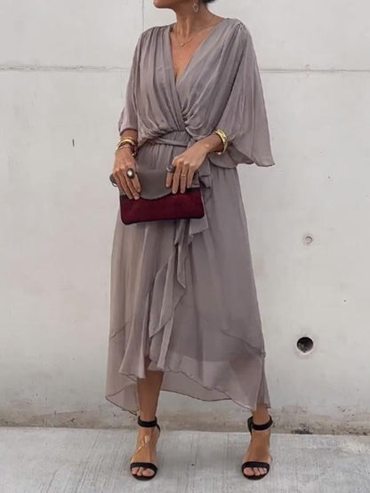 Women's V-Neck Evening Dress