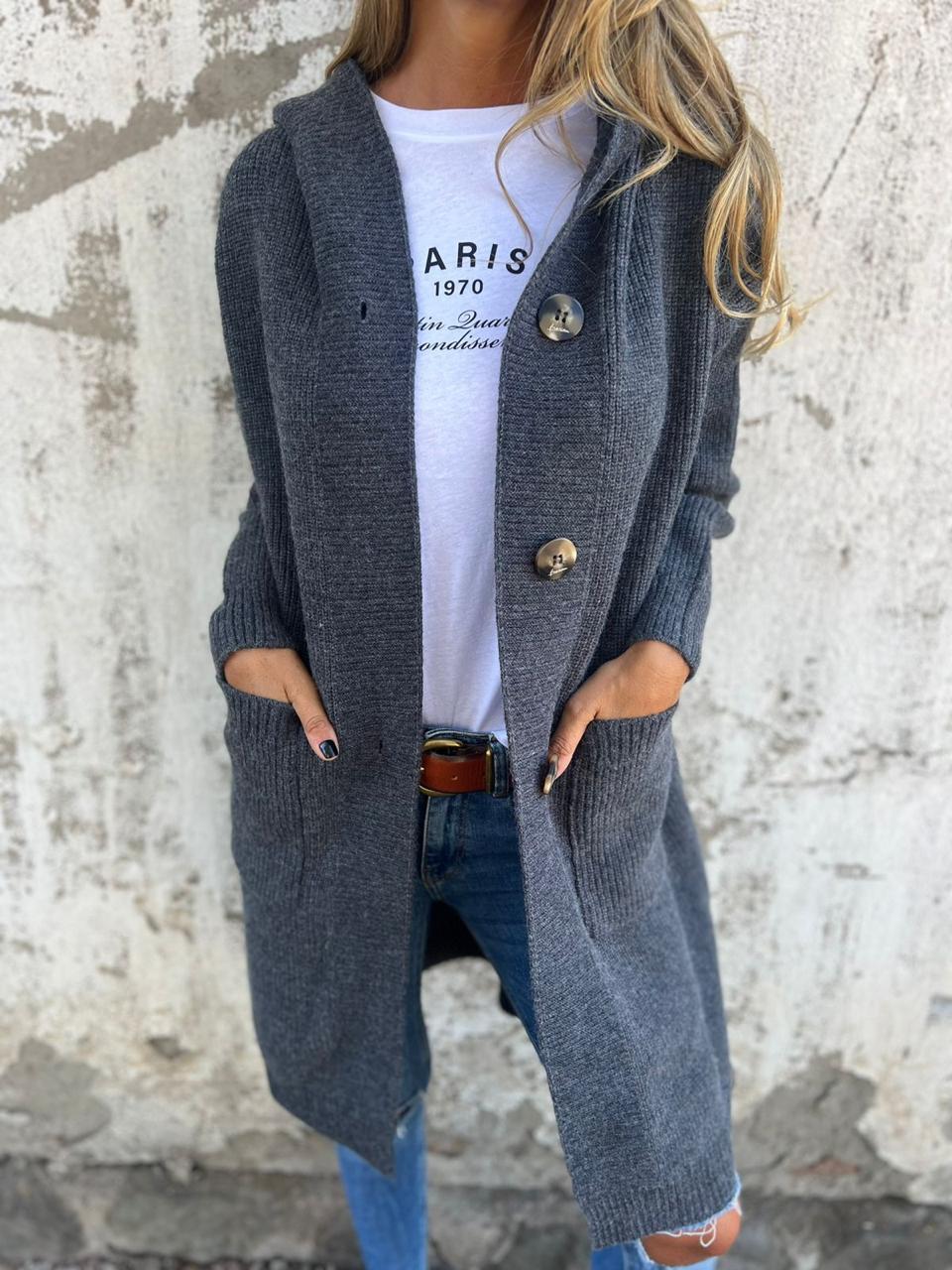Cozy Button-Up Knit Cardigan – Effortless Style and Comfort