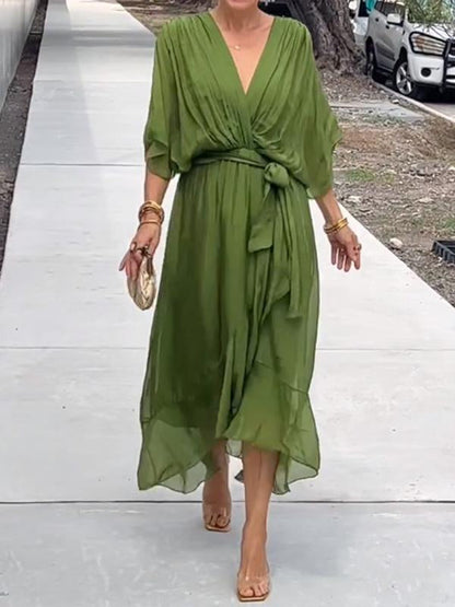 Women's V-Neck Evening Dress