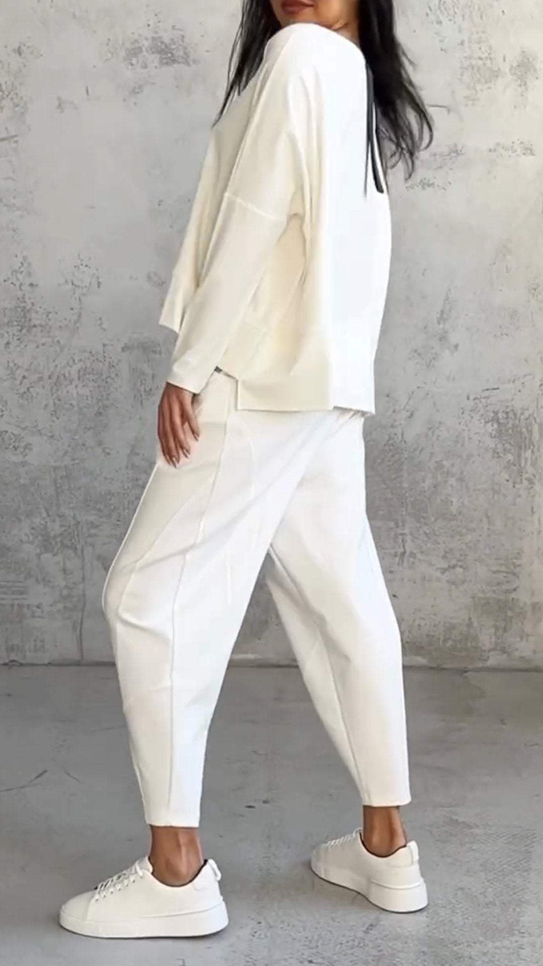 Women's 2 Piece Long Sleeve Lounge Set And Pants