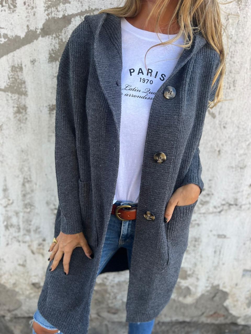 Cozy Button-Up Knit Cardigan – Effortless Style and Comfort