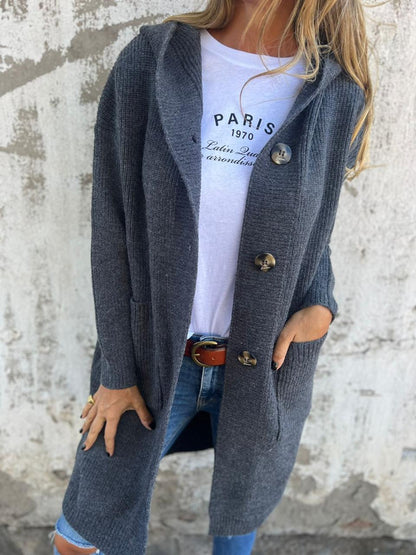 Cozy Button-Up Knit Cardigan – Effortless Style and Comfort