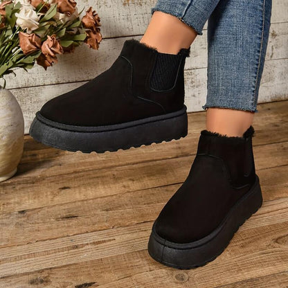 Women's Platform Slip-On Boots