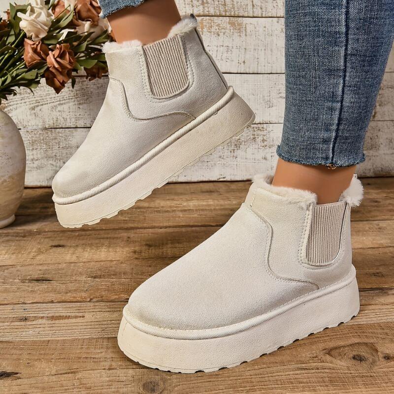 Women's Platform Slip-On Boots