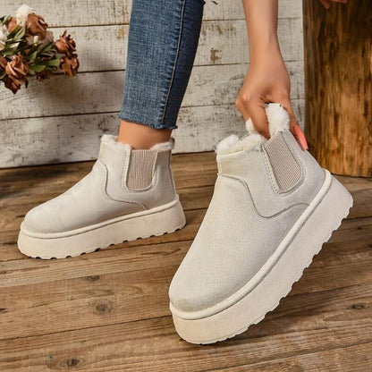 Women's Platform Slip-On Boots