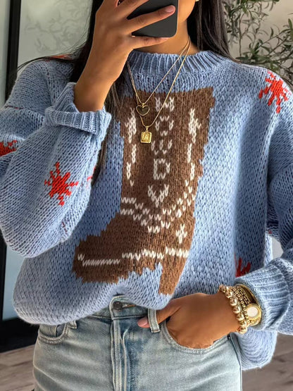 Image of Judy | Women's Oversized Crew Neck Sweater