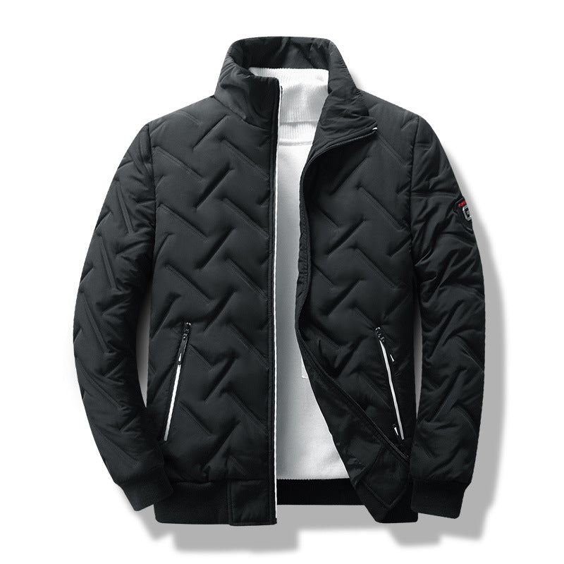Men's Puffer Jacket Down Filled Black - Vonnera