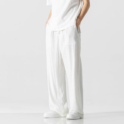 Image of Kane | Men's Wide Leg Drawstring Chino Trousers