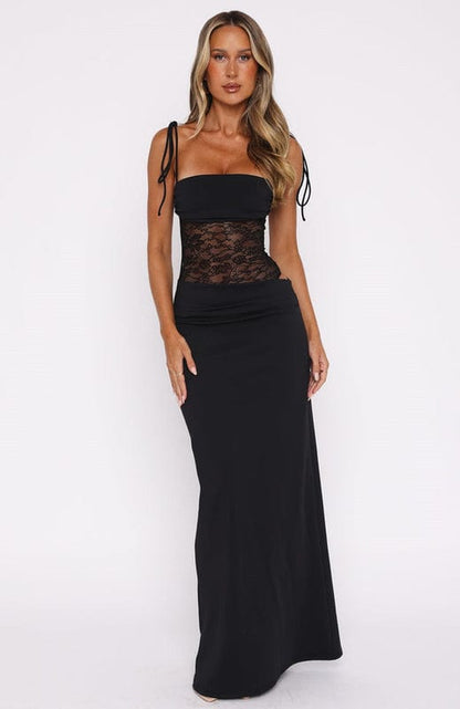 Image of Kara | Women's Sleeveless Lace Maxi Dress